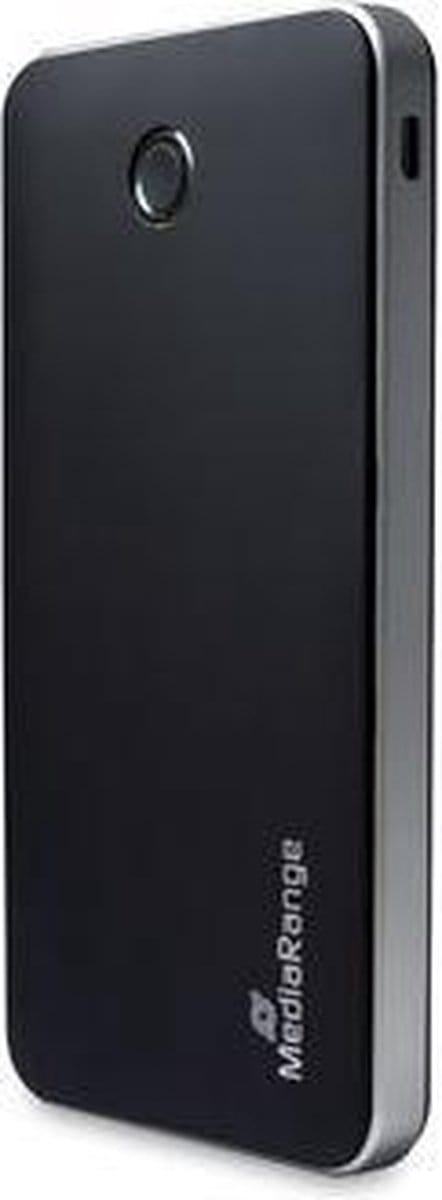 MediaRange Oplaadbare 10.000mAh Powerbank- Snellaadfunctie - USB-C, Micro USB & USB -  Zwart