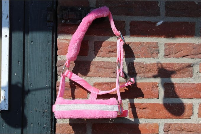 MHS Halster Glitter Full Roze / Zilver
