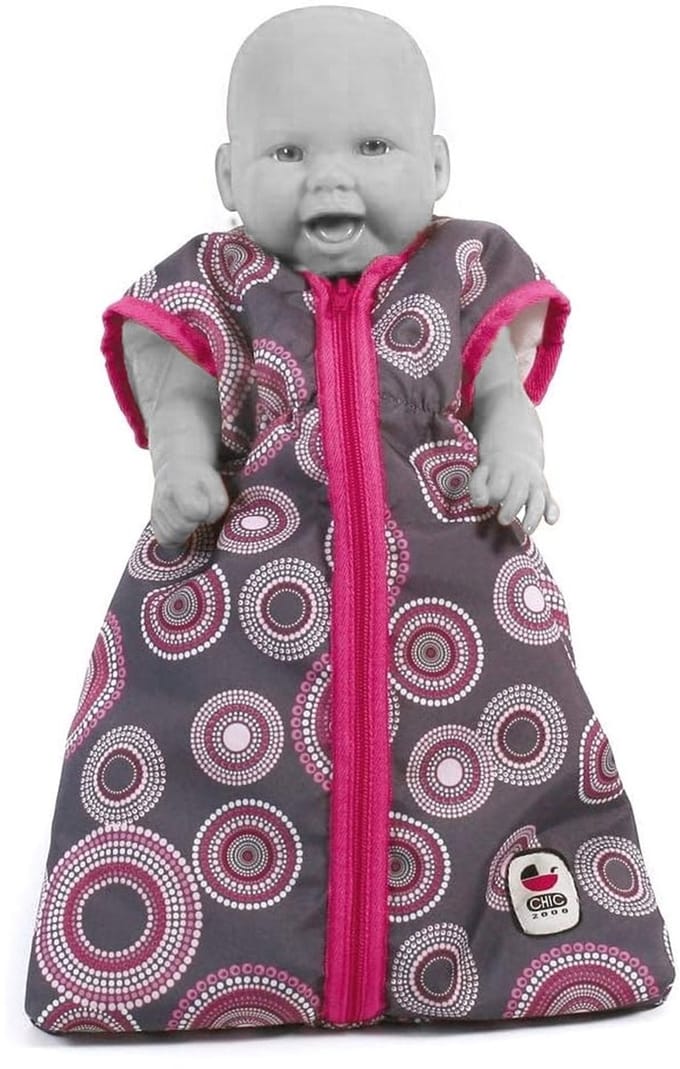 Bayer Chic 2000 - Poppen Slaapzak - Hot Pink Pearls