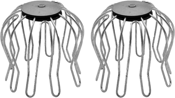 Nat Bladvanger Regenpijp - Staal - 10 X 12cm - 2 Stuks