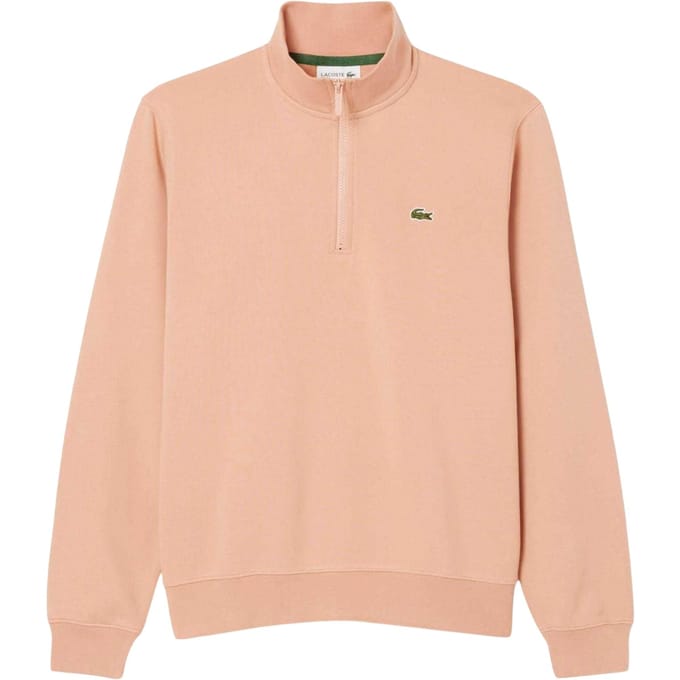 Lacoste Heren Fleece Sweatshirt met rits (Rozeachtig)