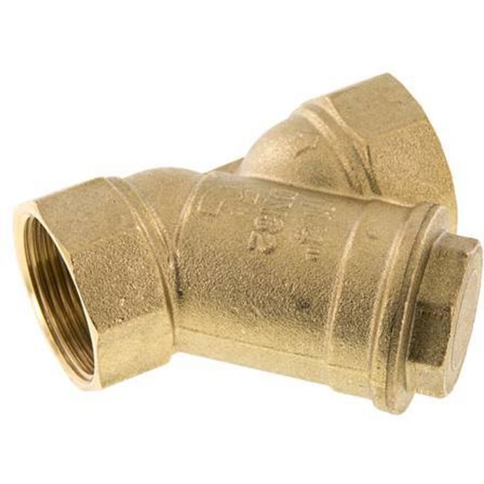G 1 1/4'' Messing Y-filter 0.5 mm Maaswijdte 20 Bar NBR - SLB-114