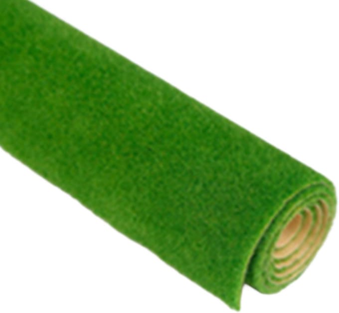 Kunstgras Mat - Synthetisch Gazon - Modelbouw Landschappen - Realistisch Visueel Effect - 50x50 cm - Groen