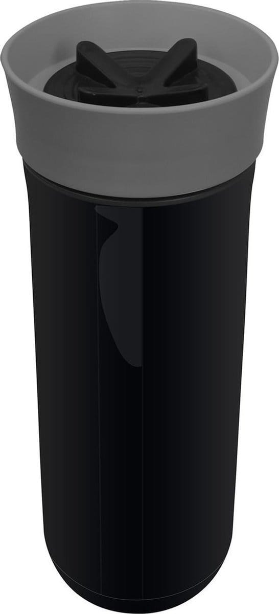 Koziol Drinkfles Safe-to-go 700 Ml Zwart/grijs