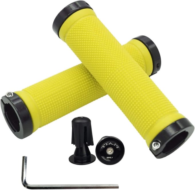 Antislip Fietsstuur Handvatten met Aluminium Lock voor MTB en BMX