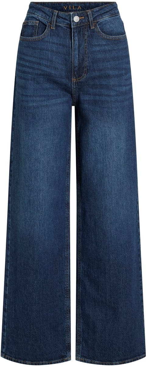 Vila Freya Jaf Wide Hoogzittende Jeans Blauw 38 / 32 Vrouw