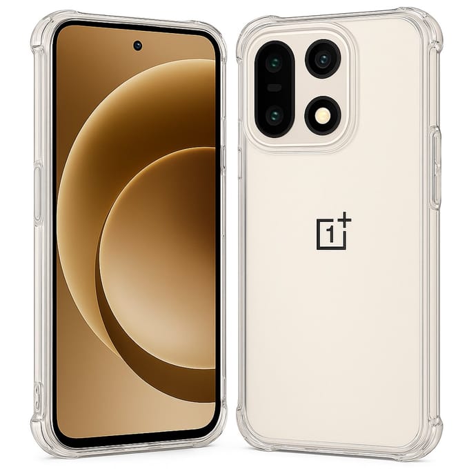 TechNow Hoesje geschikt voor OnePlus 15 Hoesje Screenprotector - Extreme Shock Case – Case Transparant