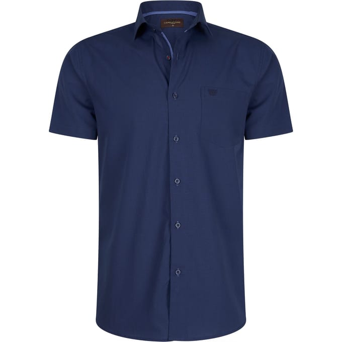 Cappuccino Italia - Heren Overhemden Palermo - Blauw - Maat L