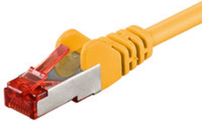CAT6 S/FTP (PIMF) patchkabel / internetkabel 25 meter geel - netwerkkabel