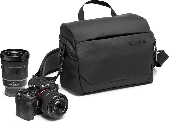 Manfrotto MB MA3-SB-M cameratassen en rugzakken Schoudertas Zwart
