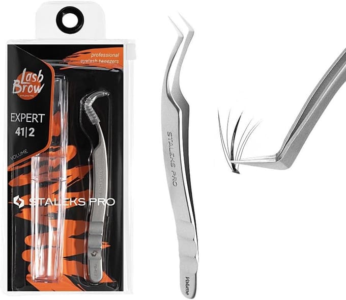 Professionele Gebogen Pincet voor Wimperextensions en Volume Technieken