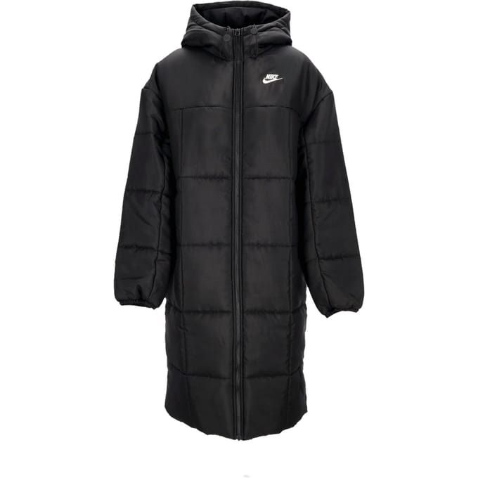 Lange donsjas W Thermic Classic Parka voor dames, zwart/wit