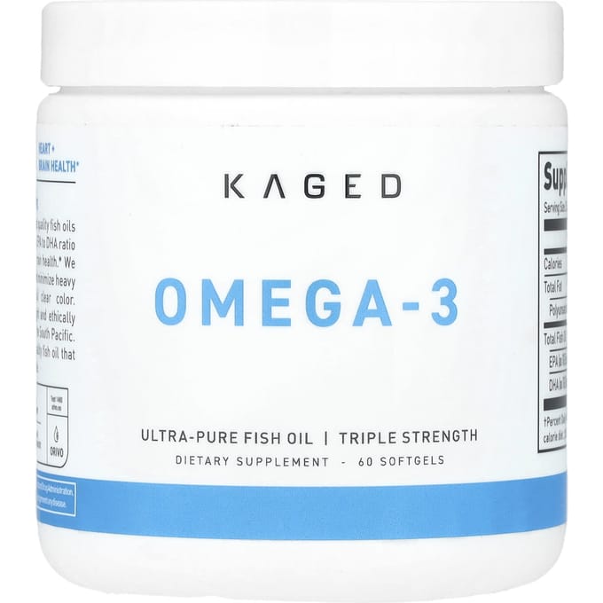 Kaged, Omega 3, 3x sterkte, 60 softgels
