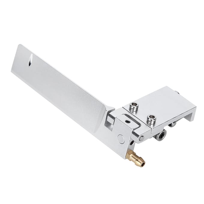 Scheepsmodel Aluminiumlegering Zuigwater Roer RC Boot Semi-ondergedompelde Boot 95mm Zilver gray