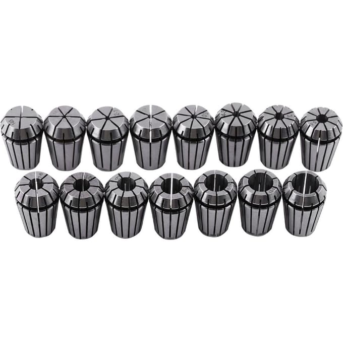 15-delige ER20veerklauwenset voor CNC-graveer machine en freesdraaibank Gereedschap 1‑13mm wit