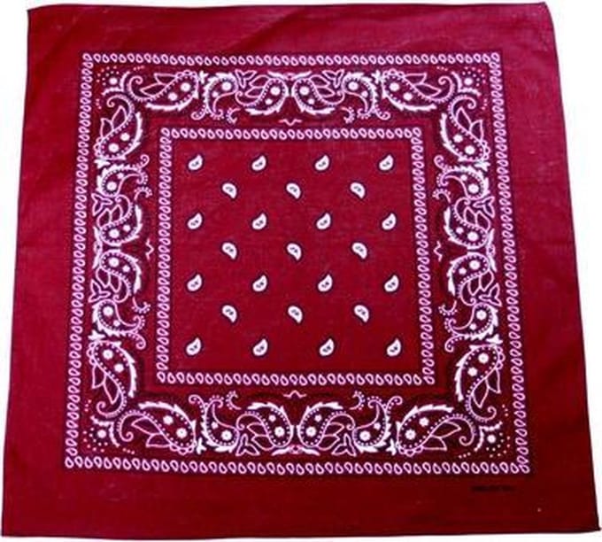 Zac's Alter Ego Bandana Paisley  Bordeaux rood/Wit