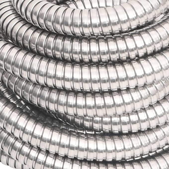Tuinslang met sproeikop - Flexibele waterslang - Tuin bewateren - 8 sproeipatronen - 30 meter - Zilver