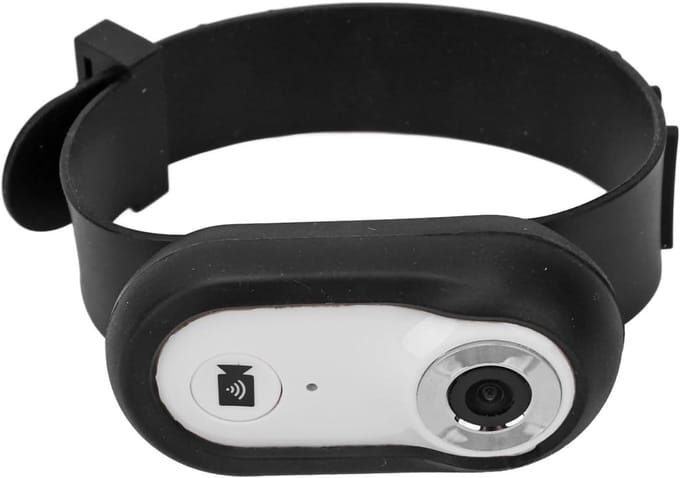 Huisdier Camera - Halsband Camera - Buiten Activiteiten - Groothoeklens - 8GB Geheugen - Wit