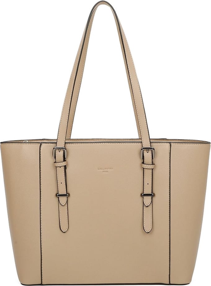 Gallantry - Dames Tas Shopper - Handtas - Schooltas - Werktas - Taupe