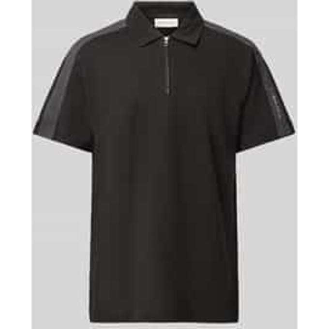 Poloshirt met labeldetail