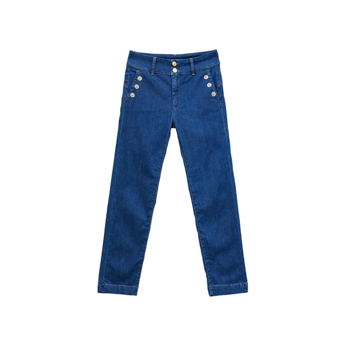 Slim Chino Crop Jeans Dames Salsa Jeans Secret Push In
