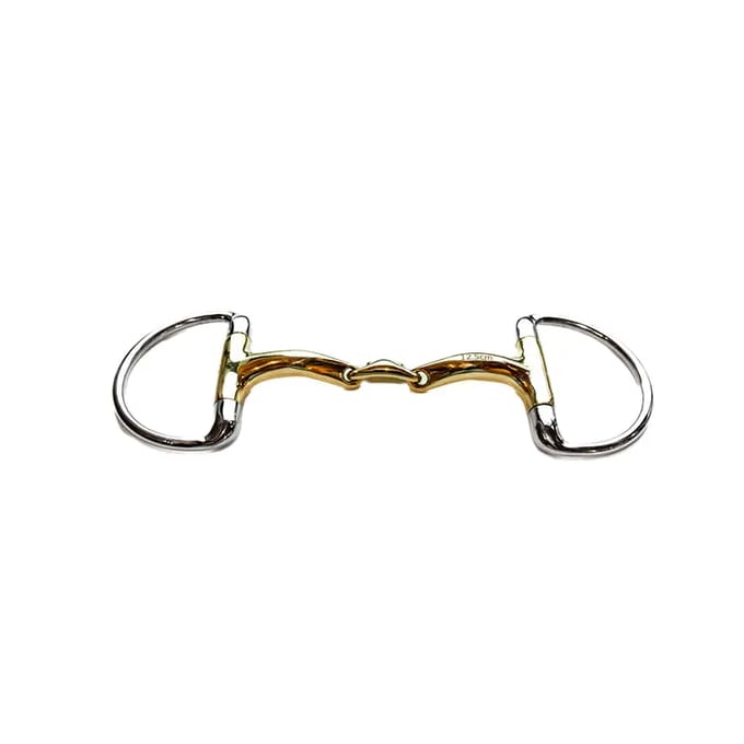 Mors olive voor paard dubbelgebroken comfortkanons Jump'In