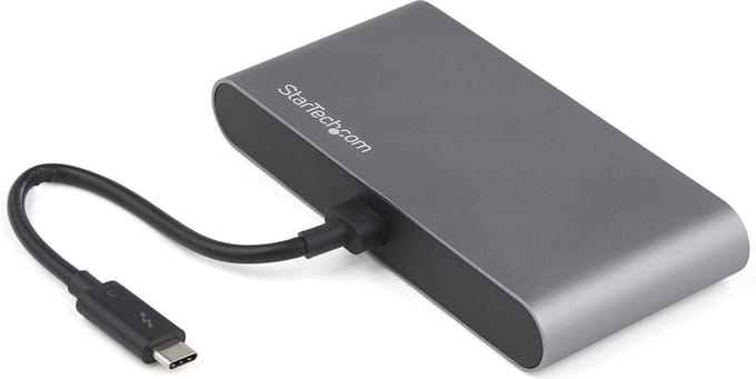 Dockstation Startech TB3DKM2DPL 4K Ultra HD Gigabit Ethernet