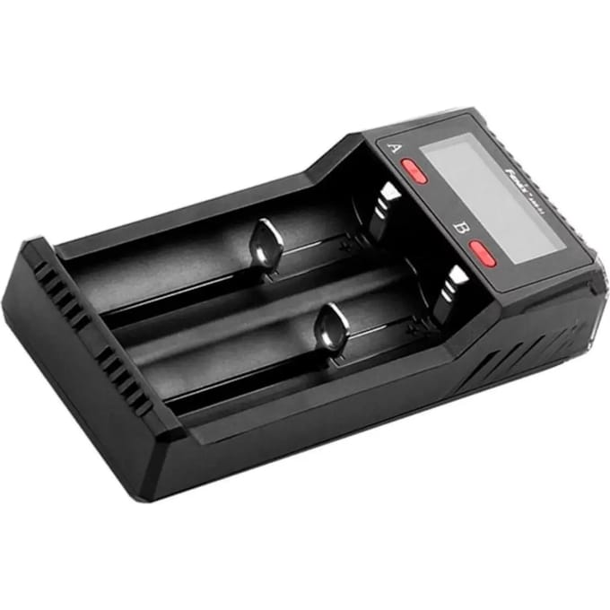 Dubbele usb oplader Fenix Accus 10440/14500/16340/18650/21700/26650