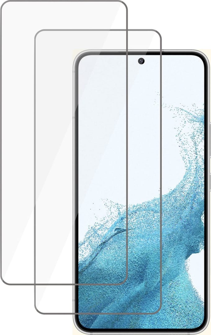 Screenprotector geschikt voor Samsung Galaxy S22 - Tempered Glass Screen Protector - 2 Stuks