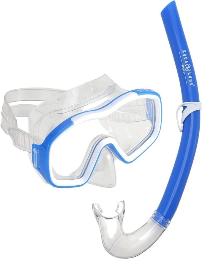 Snorkelset voor Kinderen - Lichtblauw - Eenvoudige Constructie en Duurzame J Snorkel