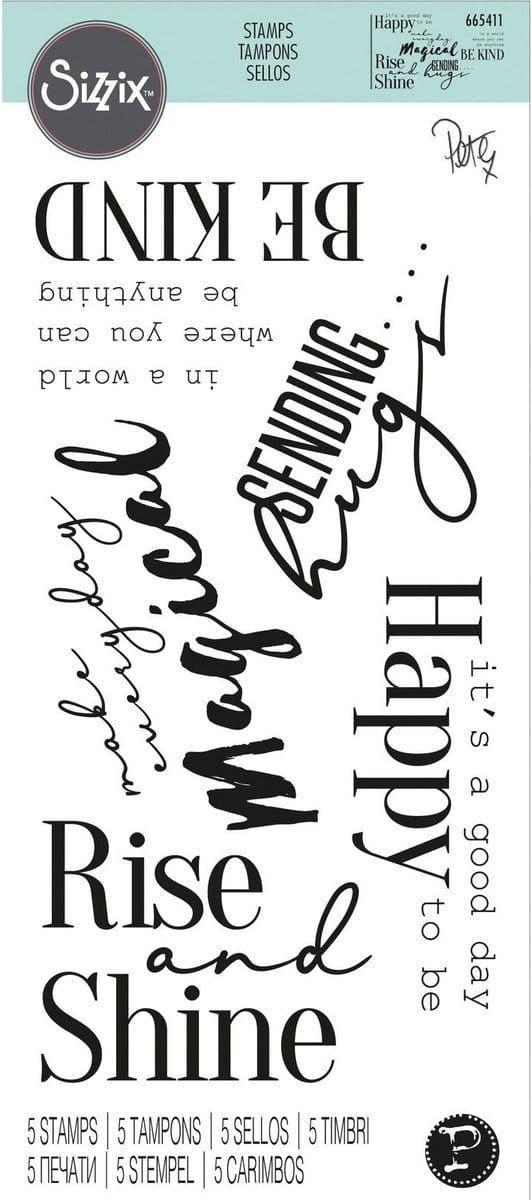 Clear stamps sunnyside 9- Sizzix