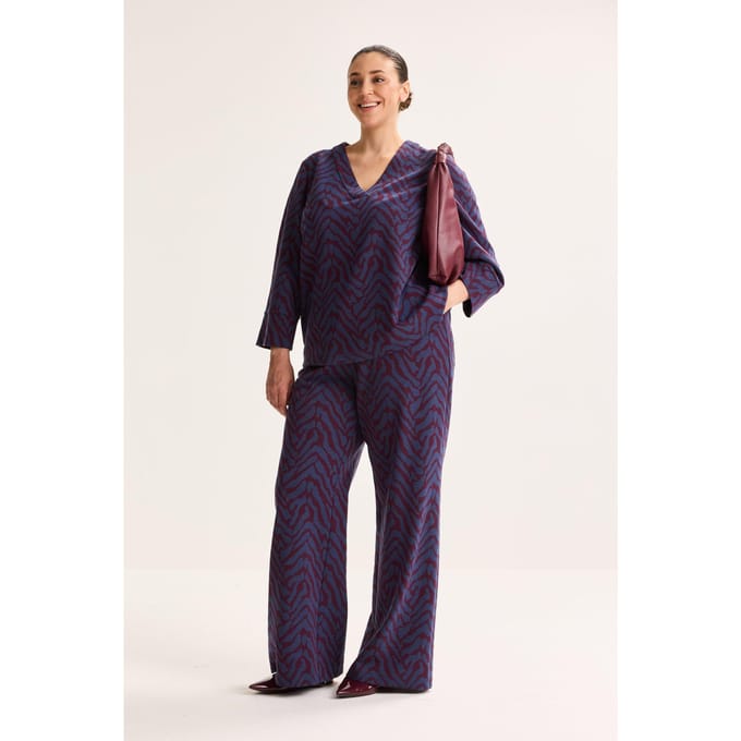 Jersey Broek In Lurexjacquar