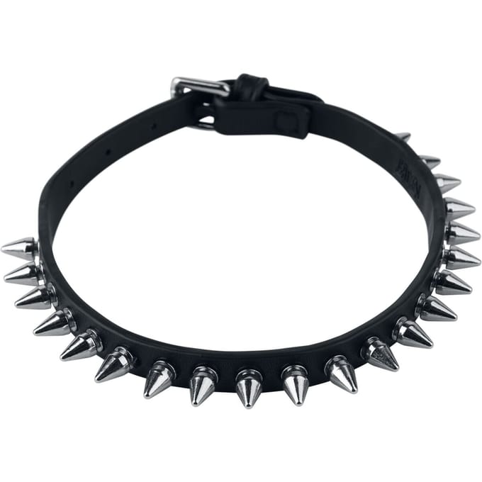 Killstar Spears Choker Choker zwart L Polyurethaan -