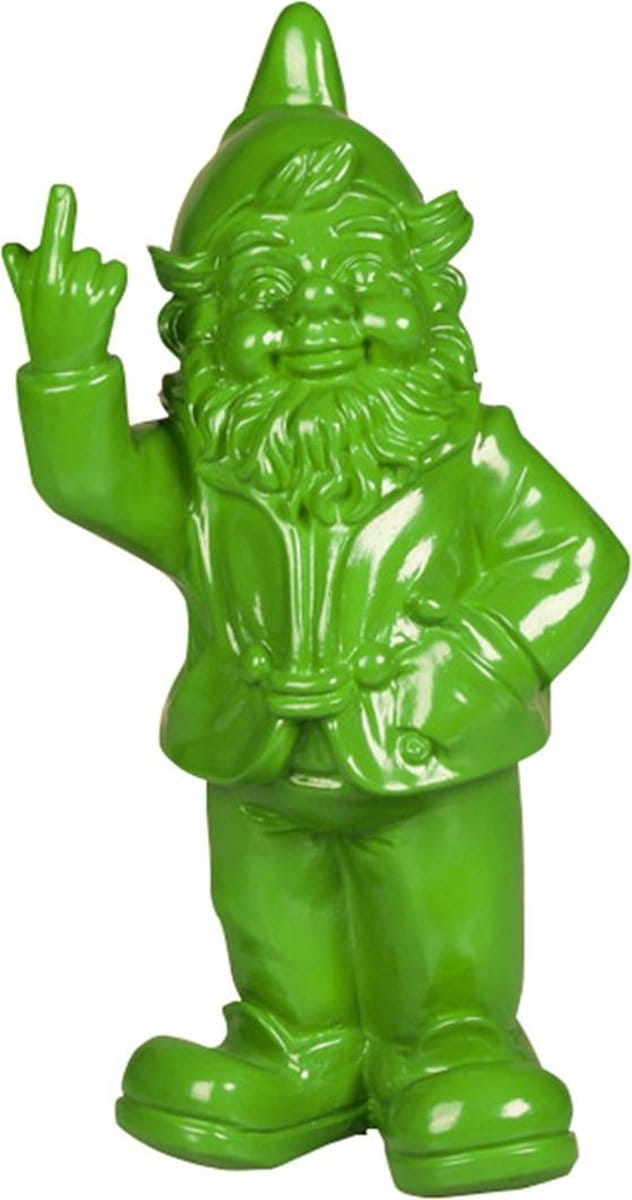 Tuinkabouter middelvinger tuin kabouter 30cm Groen | GerichteKeuze