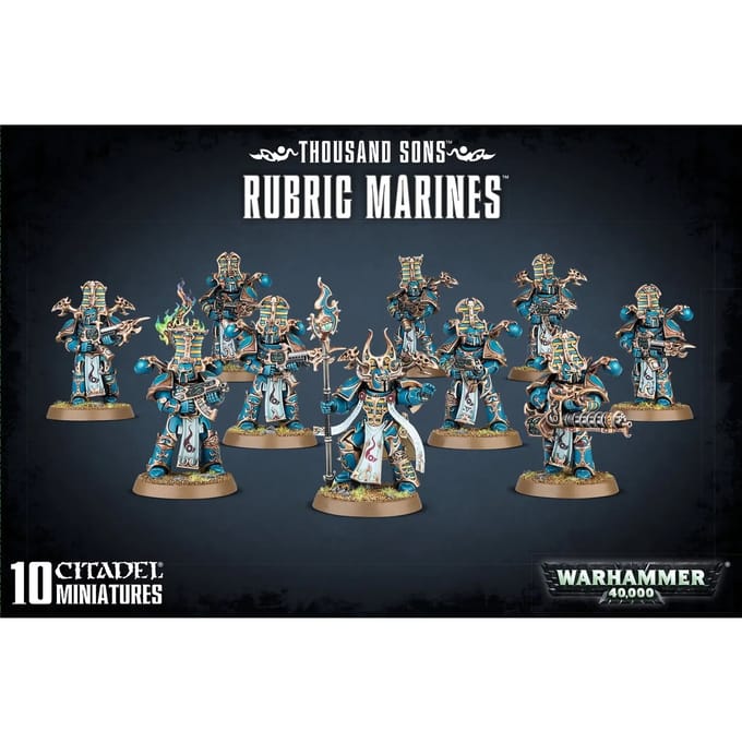 Beeldje Games Workshop Warhammer 40k - Thousand Sons Marines Rubric