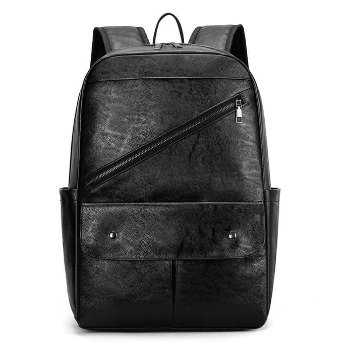 Leer Mat Retro Grote Capaciteit Leer Platte Tas Eén Schouder Diagonale Tas bruin