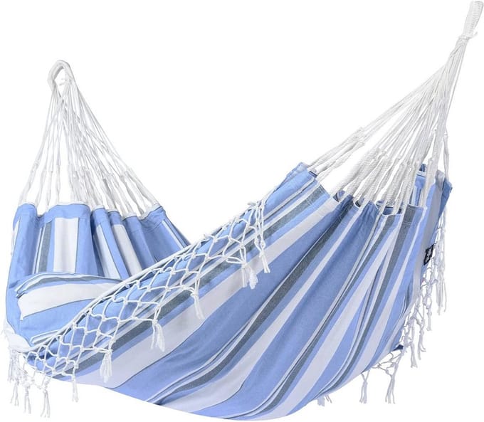 Eenpersoons Hangmat Bonaire Air - Blauw - Polycotton