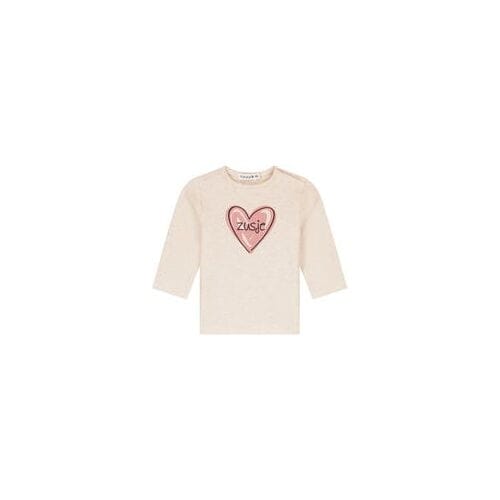 Prénatal baby shirt zusje Light Brown Melange 68 dames