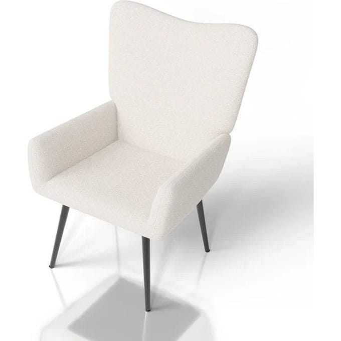 Oorfauteuil / Relaxfauteuil Odense - Beige - Bouclé Stof