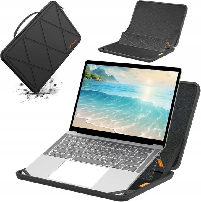 Merkloos Laptophoes 13,3" - Hardcase, waterdicht, schokbestendig