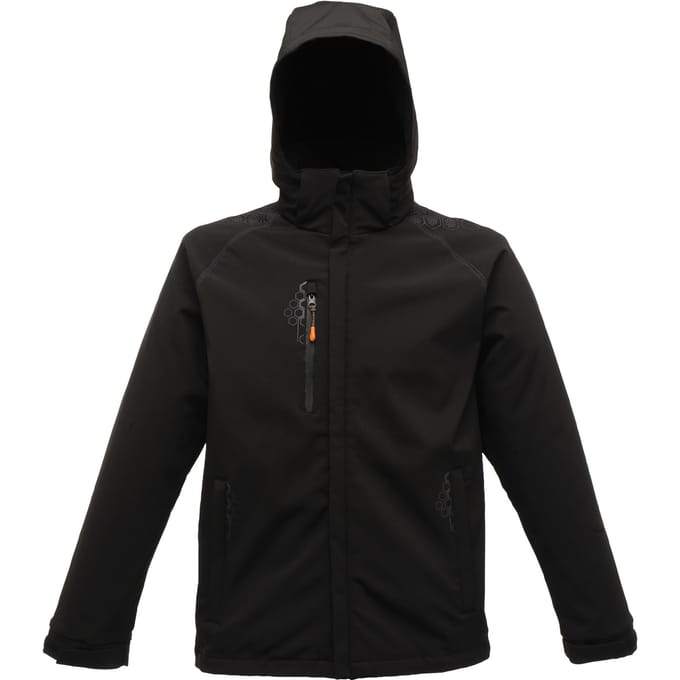 Regatta Heren X-Pro Repeller Softshell Jacket (waterafstotend) (Zwart)