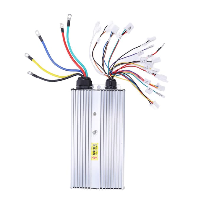 Elektrische Fiets Borstelloze Controller 3000W Borstelloze Gemodificeerde Controller voor 60V 72V Elektrisch gray