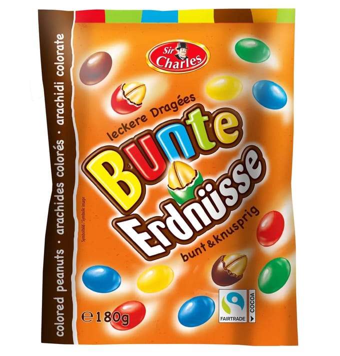 SirCharles Cacahuètes Colorées 180 g