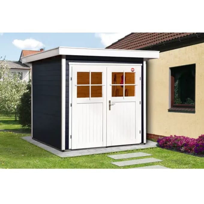 Weka Tuinhuis 227 - Antraciet/blanc - 205x209cm