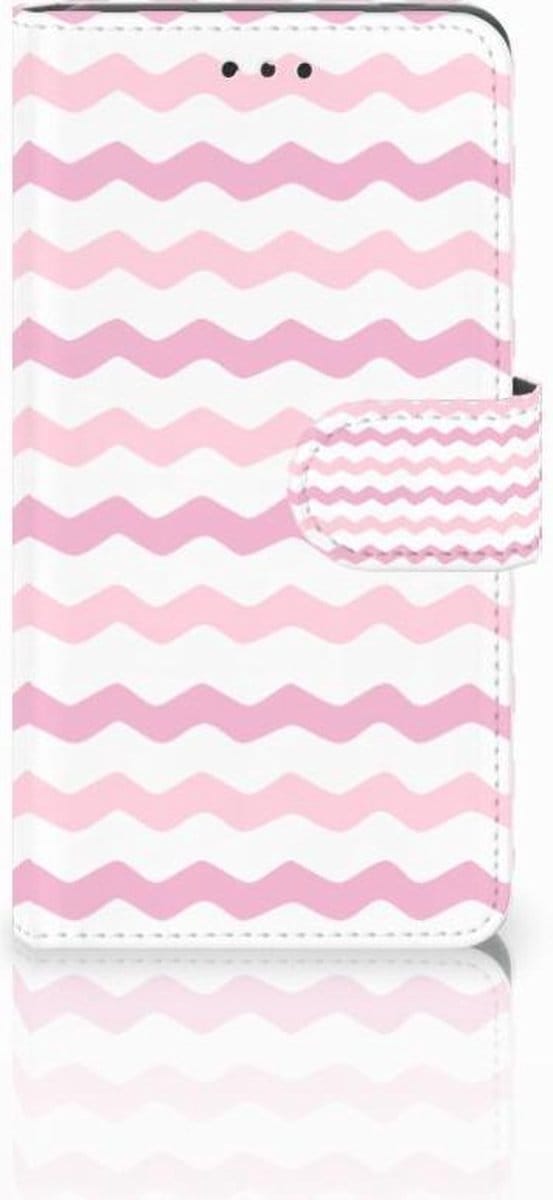 Nokia 7 Telefoon Hoesje Waves Roze