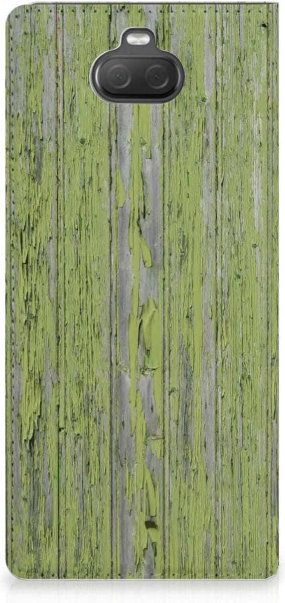 Sony Xperia 10 Plus Book Wallet Case Green Wood