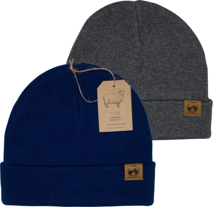 MowMow 2-pack Muts Merino - Beanie - Heren - Dames