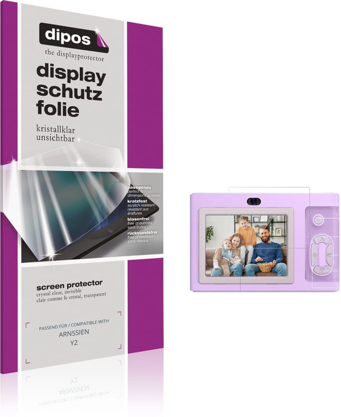 dipos – 4x Beschermfolie geschikt voor ARNSSIEN Y2 | Krasbestendige & heldere Screenprotector Ultra-Thin