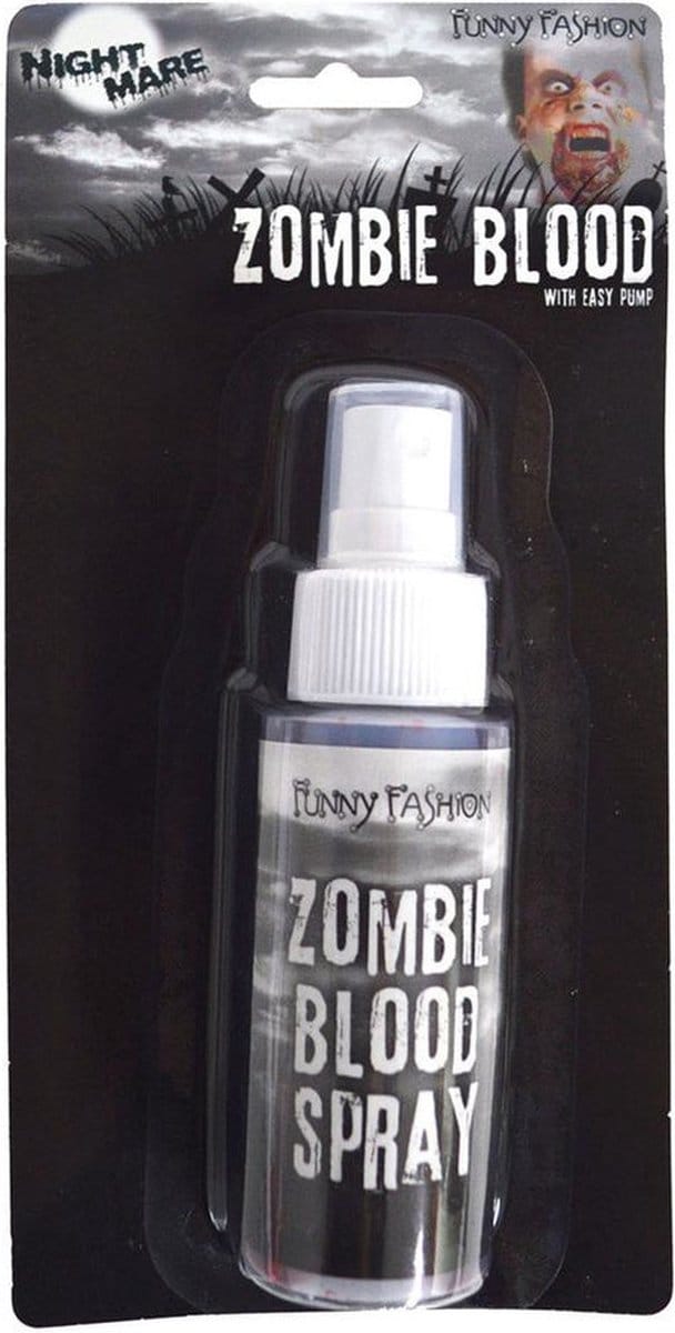 Smiffys Kunstbloed spray - voor lichaam en kleding - 60 ml - horror - nepbloed - Zombie / vampier