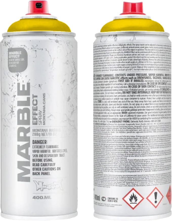 Montana Marmer Verf GEEL spuitbus 400ml